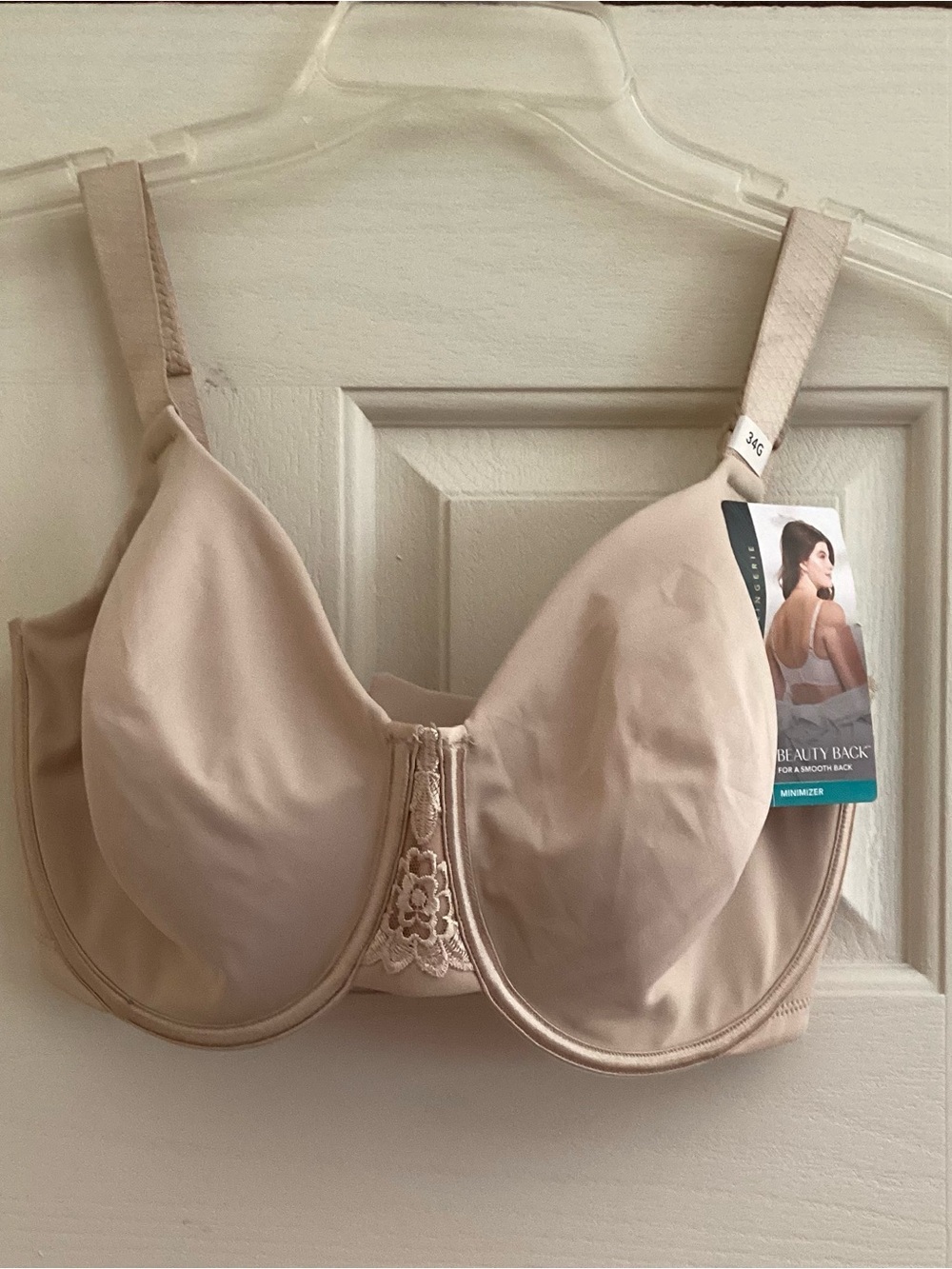 Vanity Fair Minimizer Bra in Light Beige